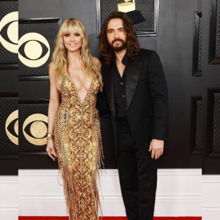 Johan Riley Fyodor Taiwo Samuel's mother Heidi Klum and step-father Tom Kaulitiz.